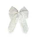 Moño trenzado Blanco