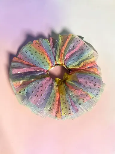 Tutú Holográfico Soft Colors Estrellas Doradas