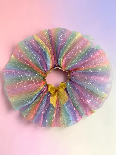 Tutú Holográfico Soft Colors Chispeado